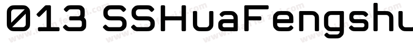 013 SSHuaFengshuFaTi字体转换